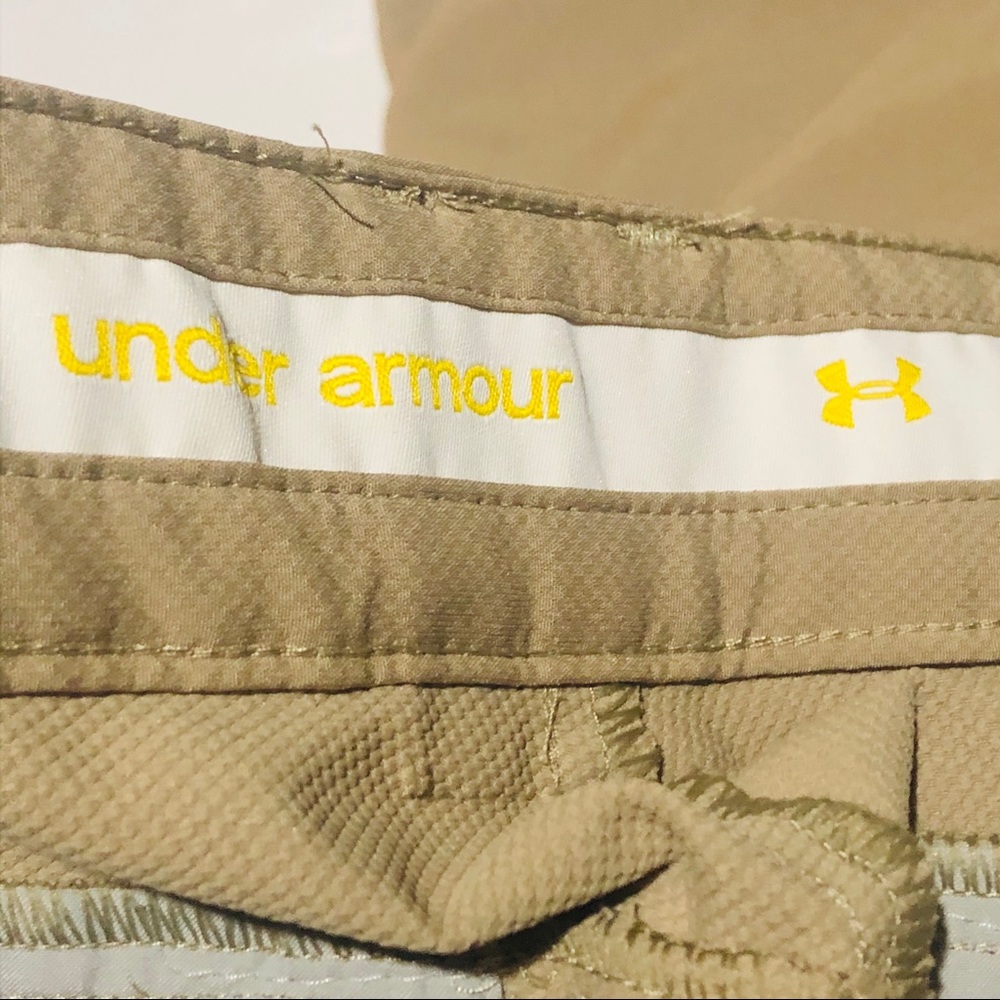 Under Armour Performance Khaki Athletic Shorts - Picture 5 of 5